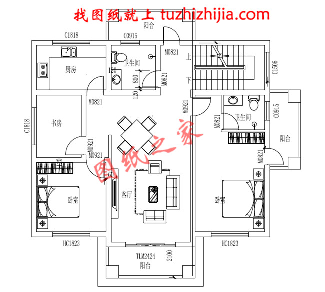 6米三层房屋设计图,要求一楼客厅,楼梯