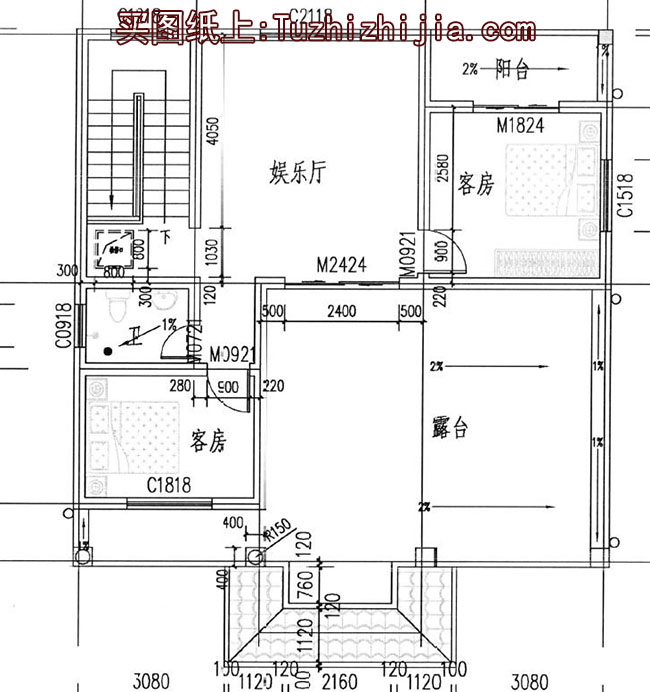 农村120平方三层设计图