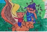 小牧童指路清明节主题画图片欣赏