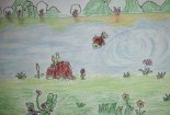清明佳节小学生清明古诗配画作品赏析
