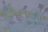 古诗配画作品欣赏_咏鹅